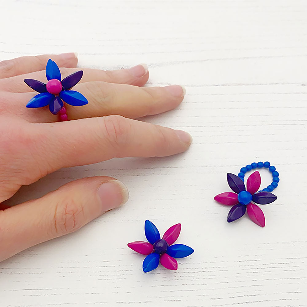 How I made a quick bold statement flower cocktail ring