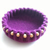 How to make your own beaded felt bowls