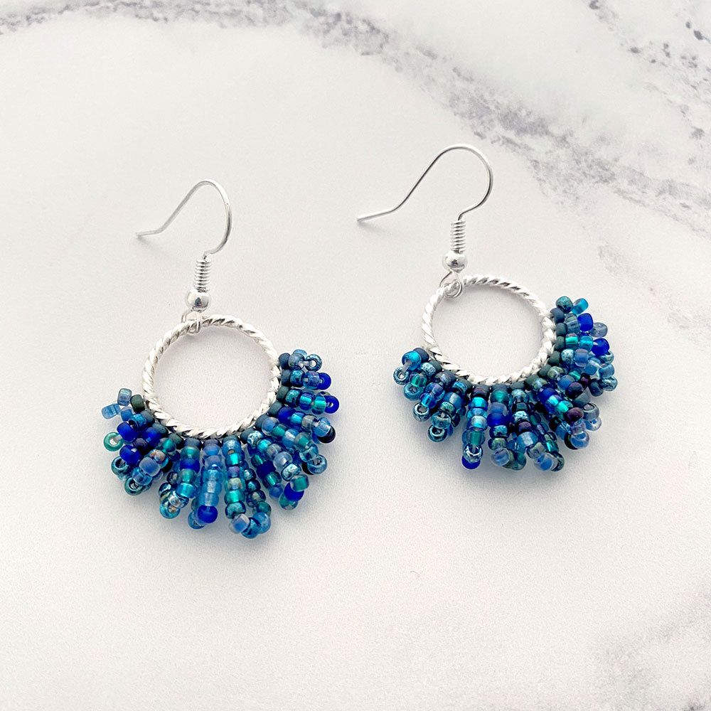 Loopy Earring Project - Peacock Earrings