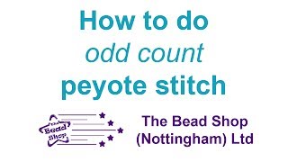 How to do odd count peyote