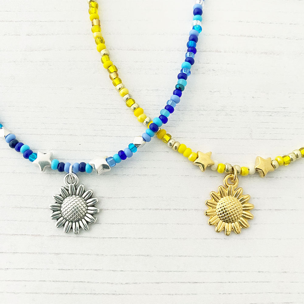 Make Simple Bead Strung Necklace