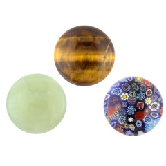 25mm round semi-precious cabochons