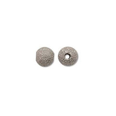 6mm Stardust Sparkle Bead Silver Plated