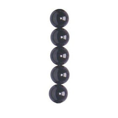 8mm black onyx semi-precious beads 50 per string approx.