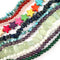 Multiple string of different semi-precious beads
