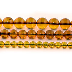 Amber beads - round