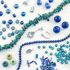 a small collection of beads and pendants from the bead shop nottingham