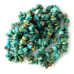 Semi-Precious Chinese Turquoise Tumblechip Beads