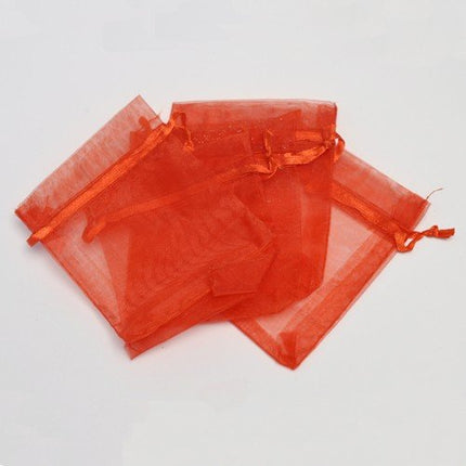 red organza gift bags
