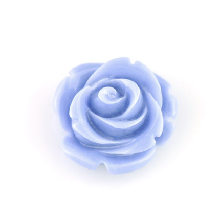 Powder Blue Acrylic 15mm Rose Bead