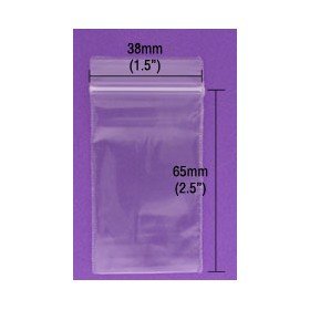 Resealable Grip Seal Bags 1.5 x 2.5 inches