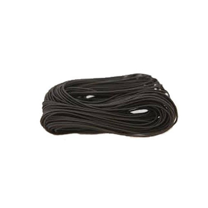 1mm black fabric elastic