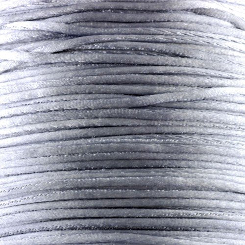 1mm Silver Satin Cord (Rattail)