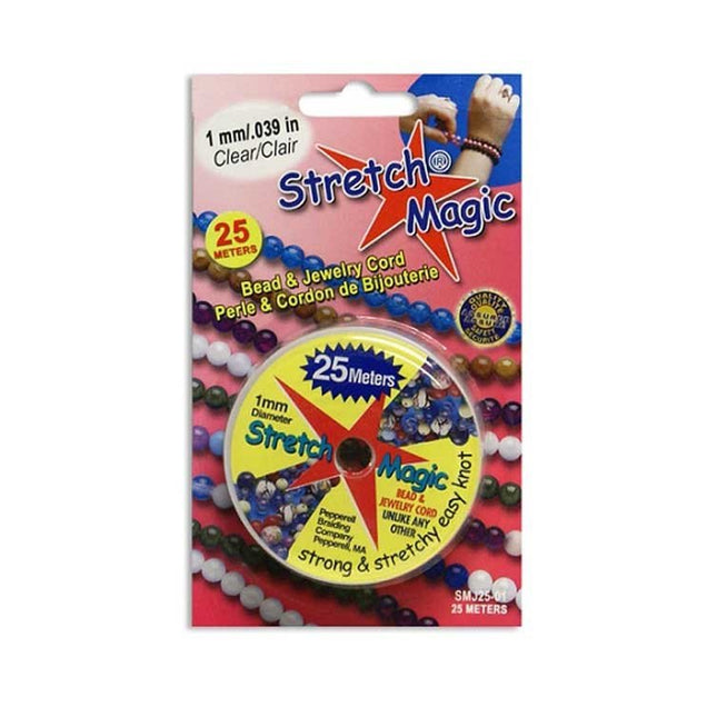 Stretch Magic Elastic 1mm Clear 25m