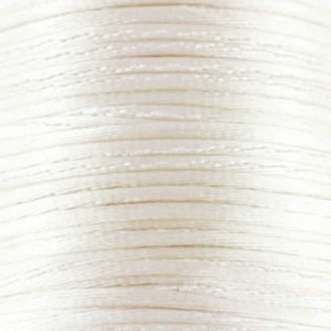 1mm White Satin Cord (Rattail)