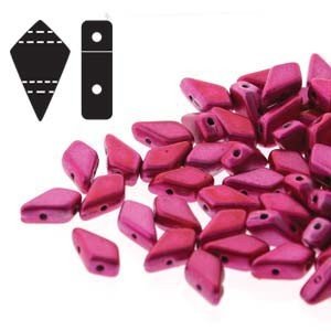 2 Hole Kite Bead Pink Metalust