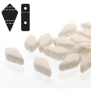 2 Hole Kite Bead Chalk Luster