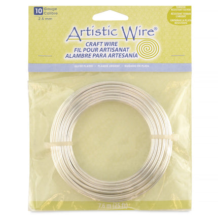 Artistic Wire 2.5mm Silver Plated Tarnish Resist
