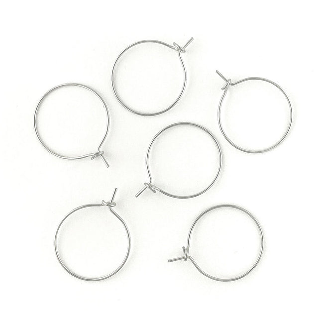 20mm Earring Hoops Stainless Steel