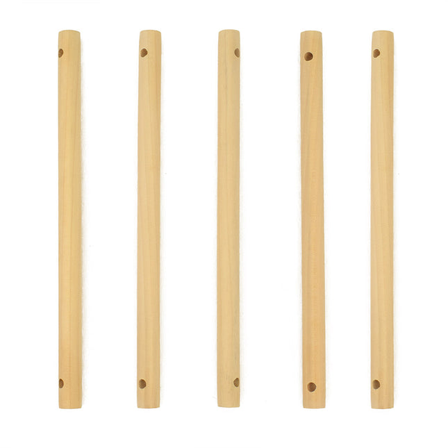 20cm wooden macrame dowel 5 pack