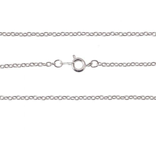 24 inch Curb Chain Silver Plated