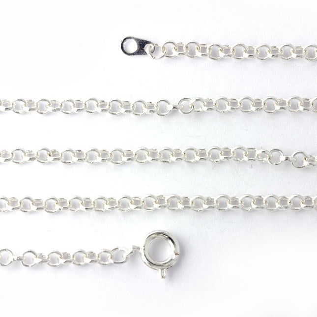 28 inch Belcher Chain Silver Plated