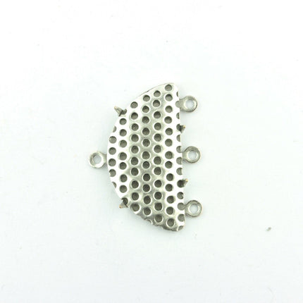 Antique Silver 25mm Semi Circle Sieve Connector*