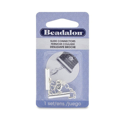20mm Beadalon Slide Connector with Extension Chain & Trigger Clasp