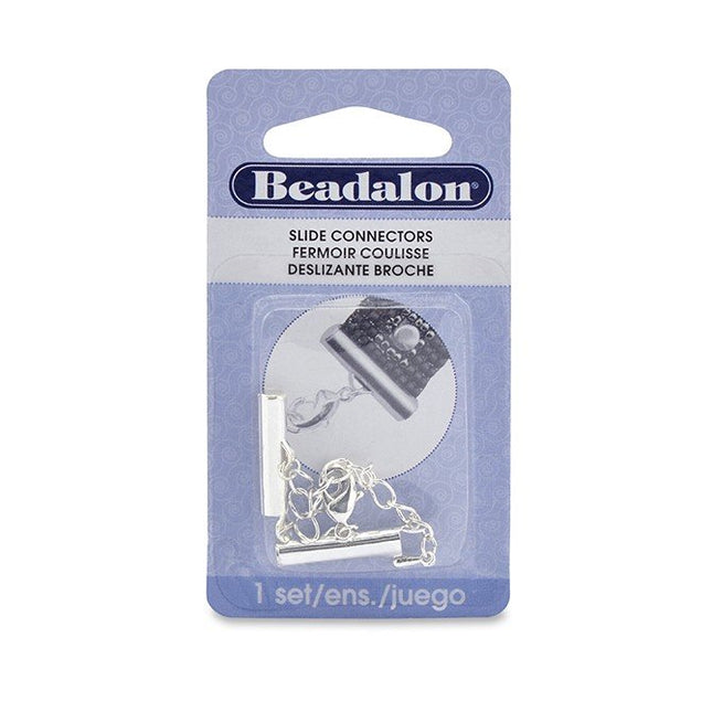 20mm Beadalon Slide Connector with Extension Chain & Trigger Clasp