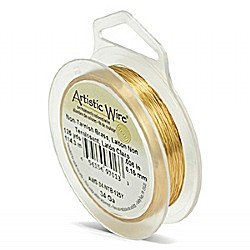 Artistic Wire 0.16mm Brass Fine Wire