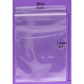 Resealable Grip Seal Bags 3.5 x 4.5 inches
