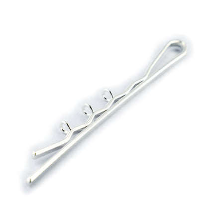 Hair Grip with loops Silver Plated
