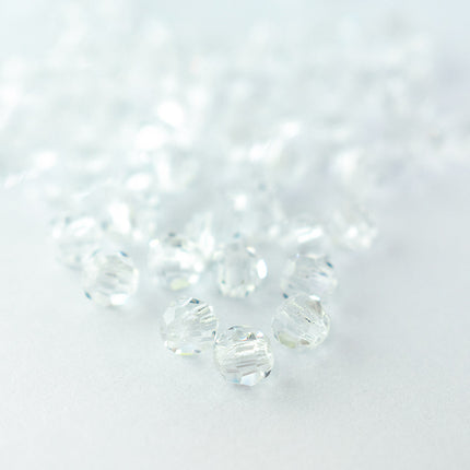 3mm Crystal Round Faceted Preciosa Crystal Bead