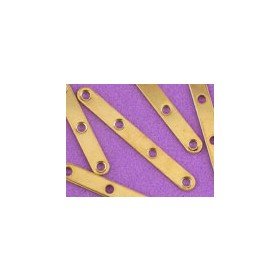 Spacer Bar - 4 Hole Gold Plated*