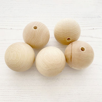 4mm wooden unvarnished beads