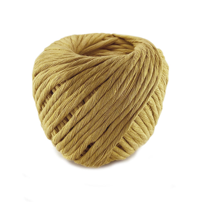 4mm Mustard Macrame Cotton Cord