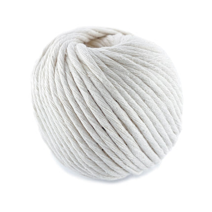 4mm White Macrame Cotton Cord