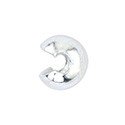 Crimp Cover 4mm Silver Plated