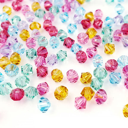 4mm floral preciosa bicone mix