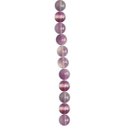 4mm Round Fluorite Semi-Precious Beads