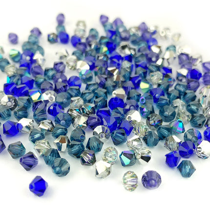 4mm Galaxy Preciosa Crystal Bicone Bead Mix