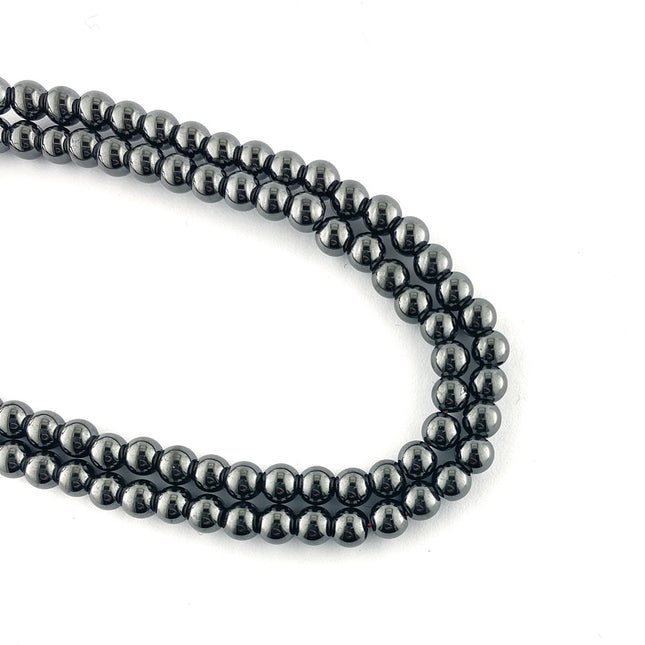 4mm round magnetic hematine beads