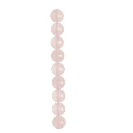 4mm Round Rose Quartz Semi-Precious Beads