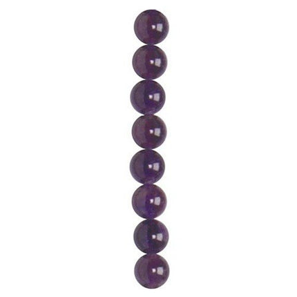 4mm Round Amethyst Semi-Precious Beads