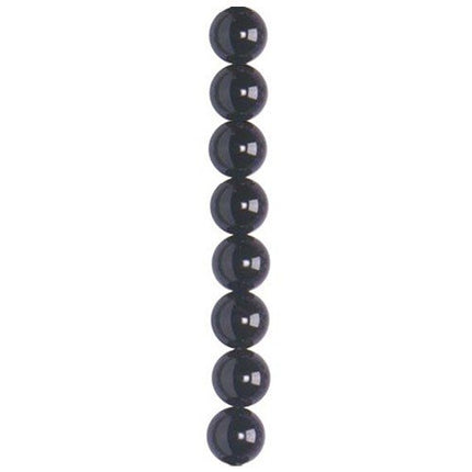 4mm black onyx semi-precious beads 100 per string approx.