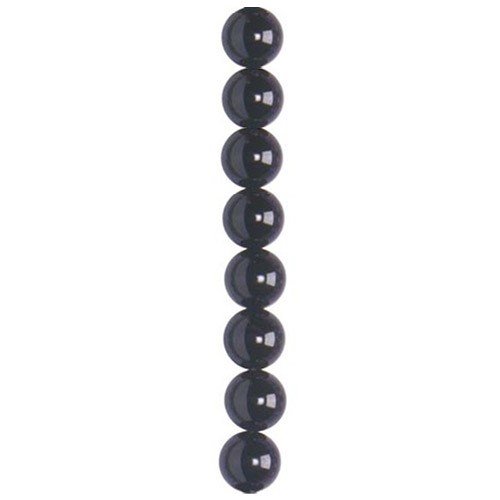 4mm black onyx semi-precious beads 100 per string approx.