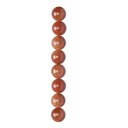 4mm Round Goldstone Semi-Precious Beads
