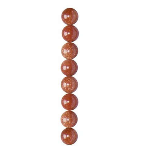 4mm Round Goldstone Semi-Precious Beads