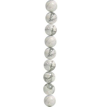 4mm semi-precious Howlite beads