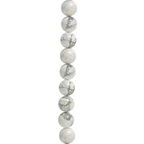 4mm semi-precious Howlite beads